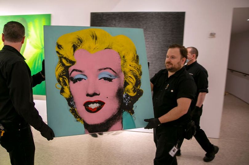 Andy Warhol’s Shot Sage Blue Marilyn sells for record-breaking USD195