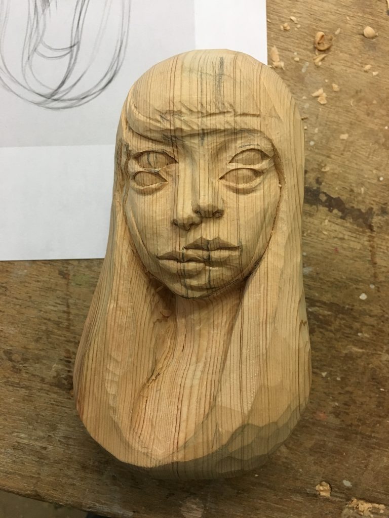 Yoshitoshi Kanemaki wooden sculptures 1